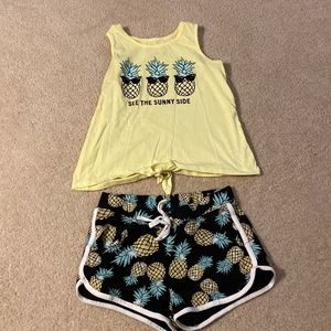 Justice “See the Sunny Side” girls’ summer set size 10